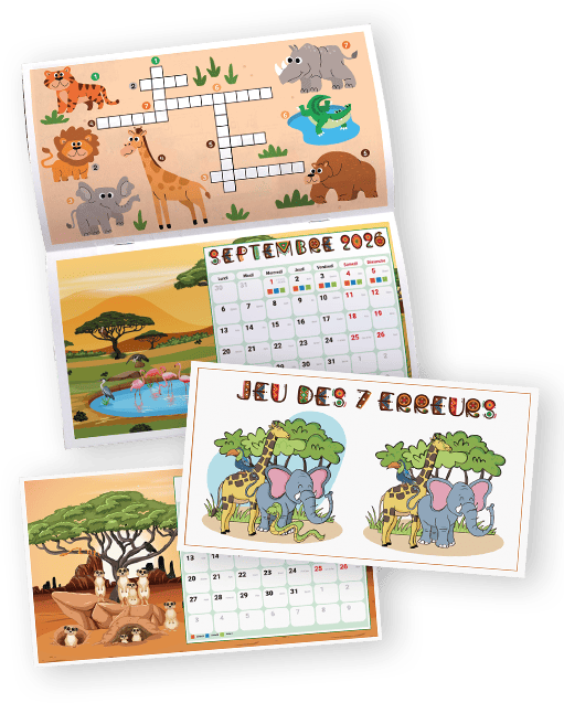 Calendrier à dessiner pour financer l'association de parents d'élèves