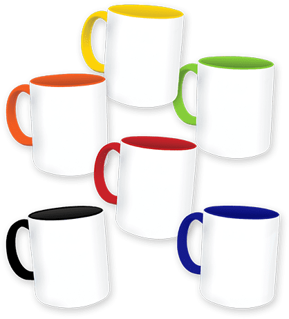 Mug / tasse en couleur personnalisée pour la vente de l'école
