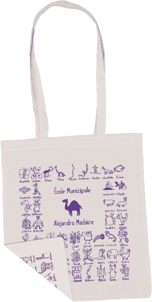 Sac tote bag pour l'association de parents d'élèves