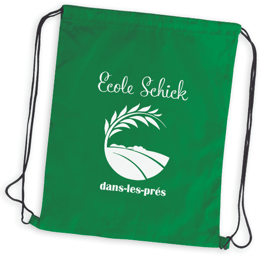 Sac à dos polyester personnalisé pour la vente de l'école