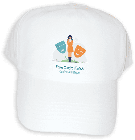 Casquette personnalisée pour la vente de l'école