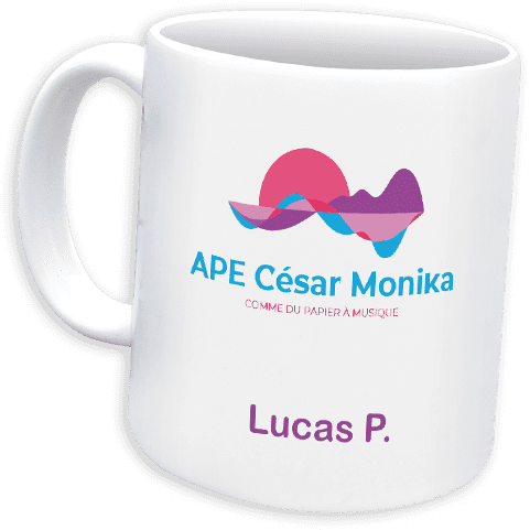 Mug pour l'association de parents d'élèves