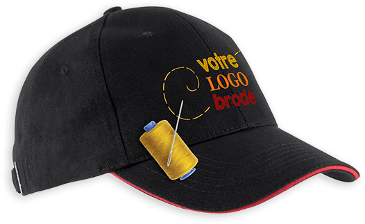 Casquette luxe brodée avec le logo de l'école