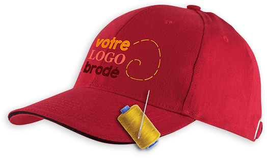 Casquette haute qualité broderiepour l'association de parents d'élèves