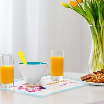 Set de table customisé avec le logo ou la photo de l'école