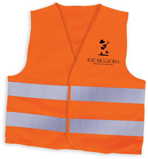 Gilet de sécurité personnalisé avec le logo de l'école ou de l'association