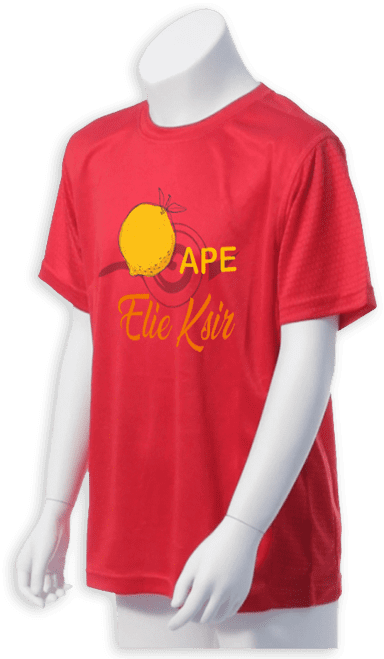 T-shirt technique respirant personnalisé pour la vente de l'école