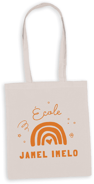 Sac tote bag coton bio pour l'association de parents d'élèves