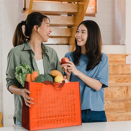 Sac cabas customisé par les enfants pour l'école