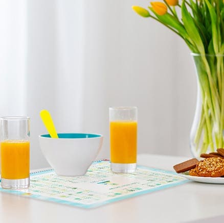 Set de table customisé par les enfants pour l'école