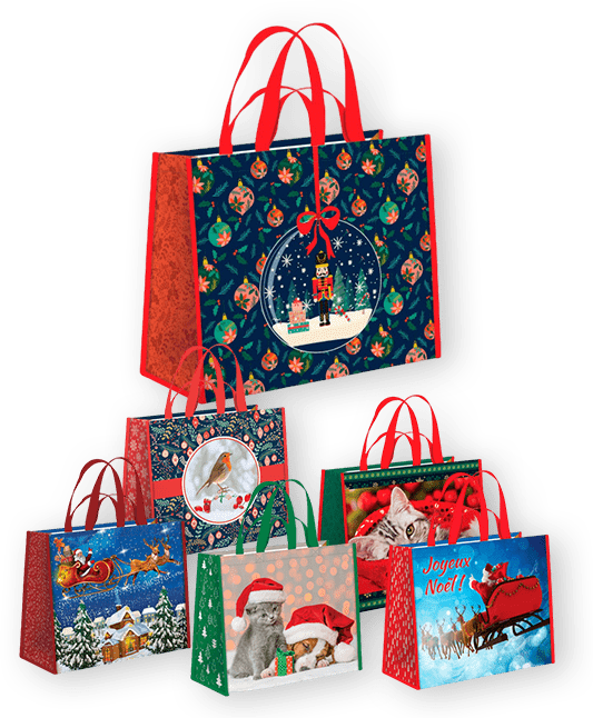 Sacs et maxi cabas de Noël pour l'APE