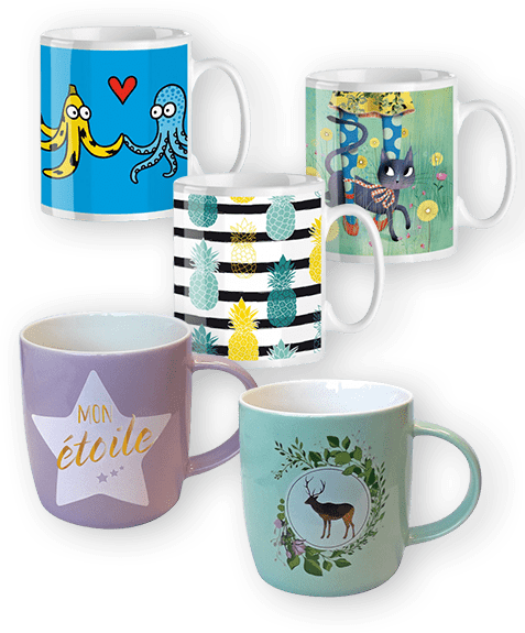 Mugs et tasses pour la vente de l'école